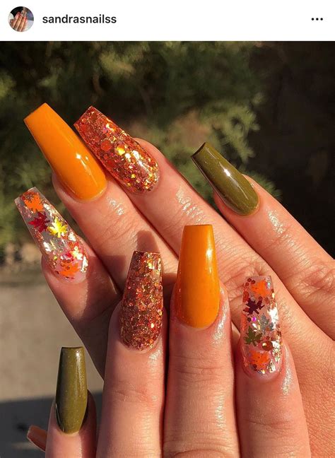 Pin By Veronica Crespo On Nails Nail Designs Fall Acrylic Fall