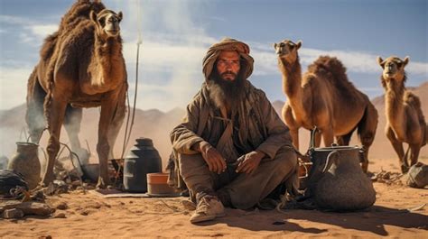 Premium Photo Desert Nomads A Look At The Nomadic Lifestyle Ai Generative