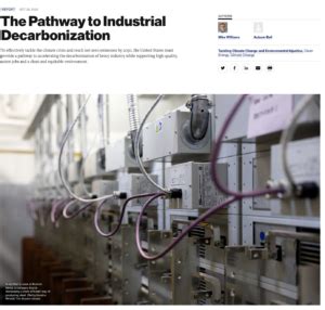 The Pathway To Industrial Decarbonization OurEnergyPolicy