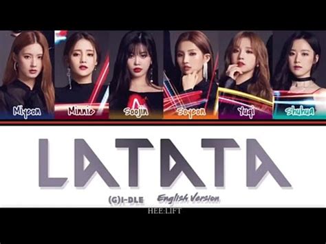 G I Dle Latata Lyrics Colour Coded Eng Youtube