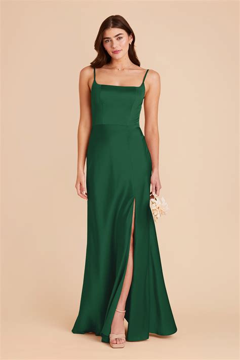 One Shoulder Green Bridesmaid Dresses