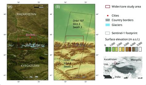 Overview Of The Case Study Region In The North Western Tien Shan