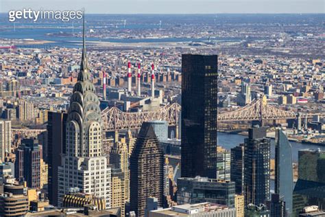 View Of Manhattan From Empire State Building In New York City Usa