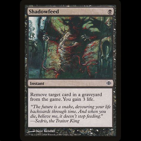 Mtg Shadowfeed Shards Of Alara Madtoyz