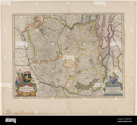 Map Of The Duchy Brabant Anonymous 1635 1664 Print Map Of The Duchy