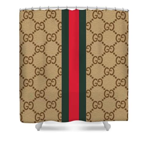 Gucci Pattern Shower Curtain My Luxurious Home