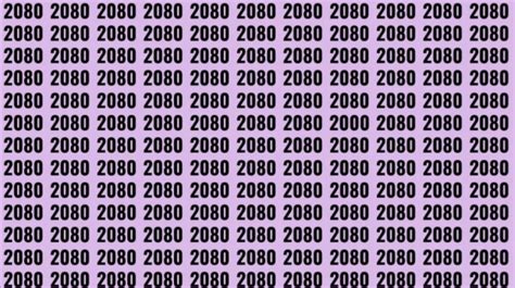 Illusion D Optique Pouvez Vous Trouver Le Chiffre 2000 Parmi Les 2080