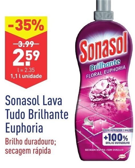 Promo O Sonasol Lava Tudo Brilhante Euphoria L Em Aldi