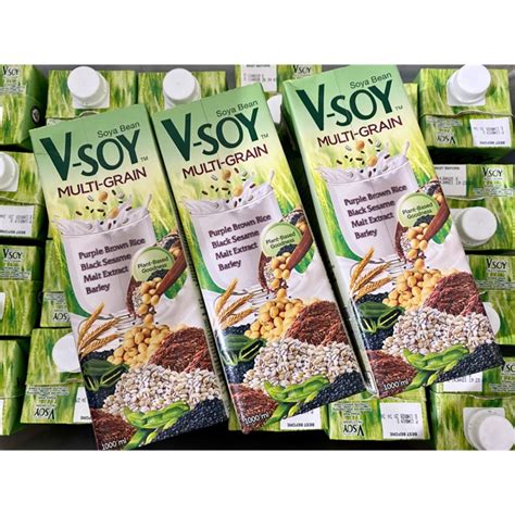 Jual V Soy Vsoy Multi Grain Susu Kedelai Uht Liter Soya Bean