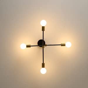 Daxgd Lampadario Industriali Plafoniera Soffitto Vintage E Diametro