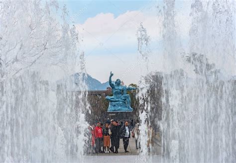 Nagasaki Kyushu Dic 11 2022 Chorros De Agua De Una Fuente