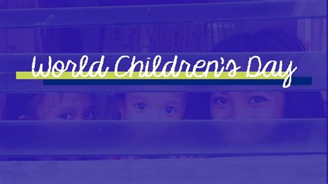 Statement World Childrens Day 2019 Youtube