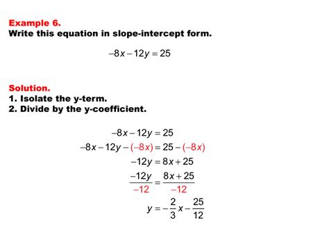 Student Tutorial: Linear Equations in Standard Form | Media4Math