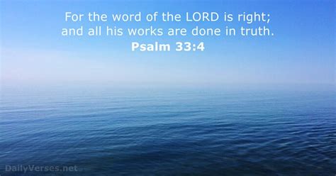 Psalm 33 4 Bible Verse KJV DailyVerses Net