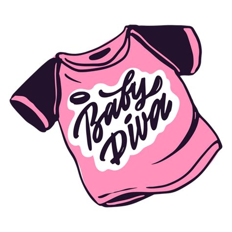 Dise O Png Y Svg De Camiseta Rosa Con La Palabra Baby Diva Para Camisetas