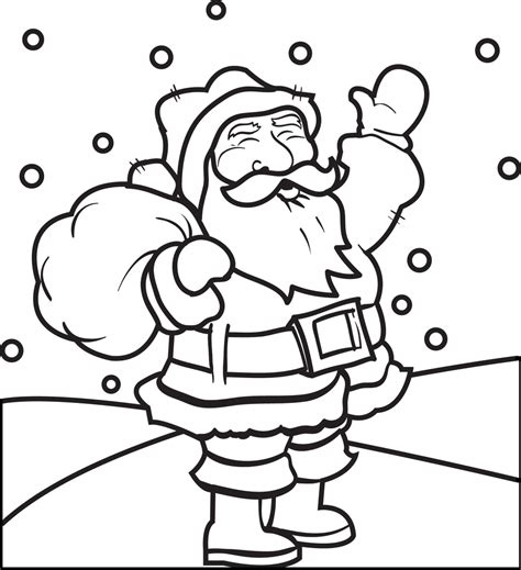 Santa Claus Printable Coloring Pages Coloring Pages