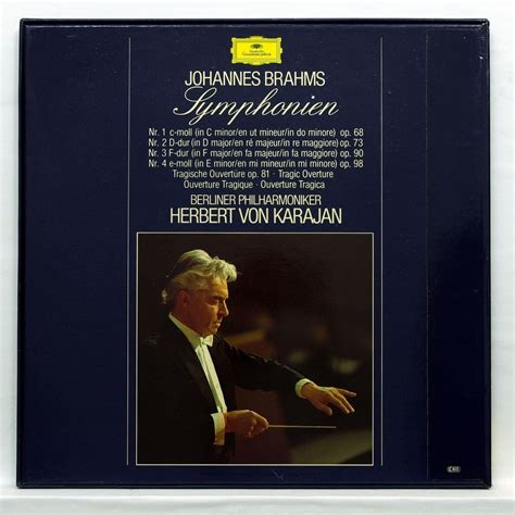 Brahms The 4 Symphonies De Herbert Von Karajan Coffret 33T Chez