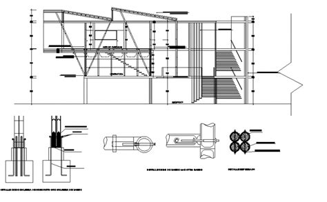 Structural Details Of Bamboo Detail Cadbull