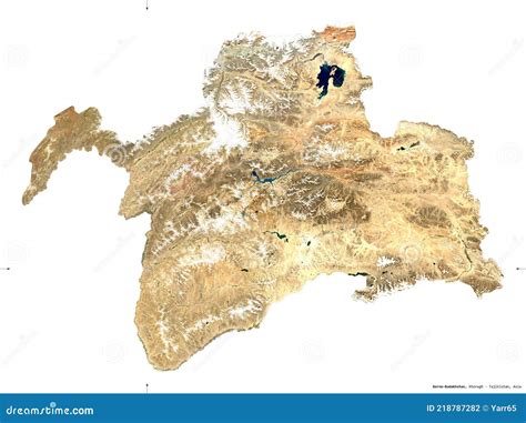 Gorno Badakhshan Tajikistan White Solid Sentinel 2 Satellite Stock