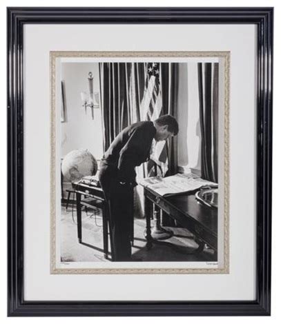 President John F Kennedy In The Oval Office By Alfred Eisenstaedt On