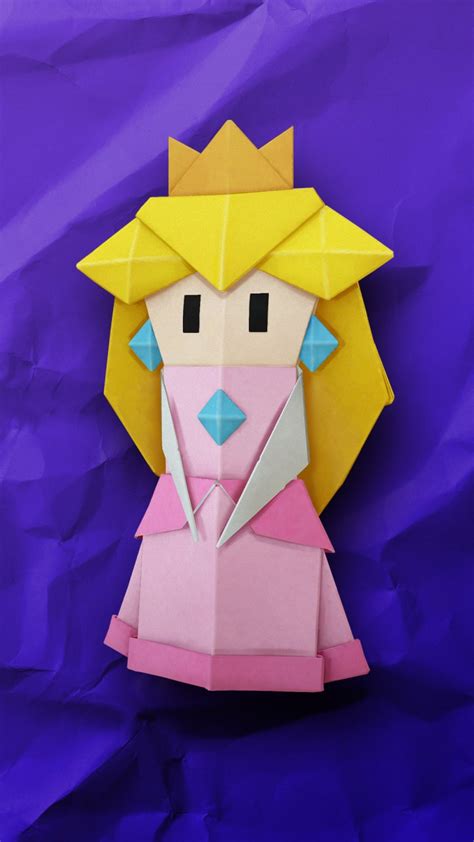 Princess Peach from Paper Mario Origami King - Nintendo's official Line account : r/nintendo