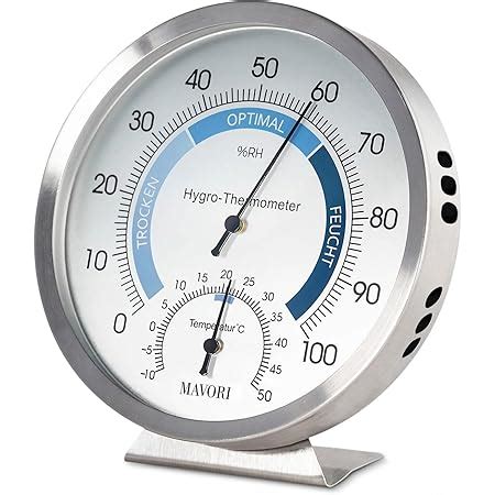 Mavori Thermometer Analog Und Luftfeuchtigkeitsmesser Thermometer