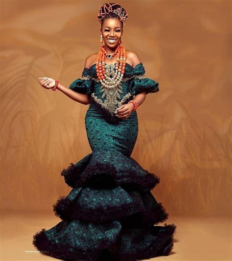 30 Latest Gorgeous Nigeria Traditional Marriage Bridal Dresses