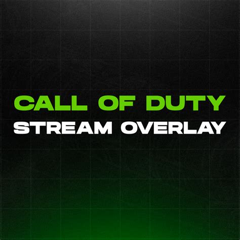 Call Of Duty Animated Stream Overlay Package Twitch Youtube