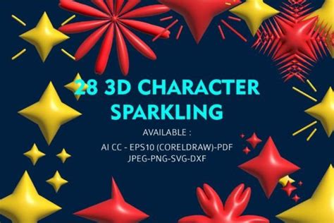 28 3d Sparkling Element Bundles Graphic By Griyolabs · Creative Fabrica