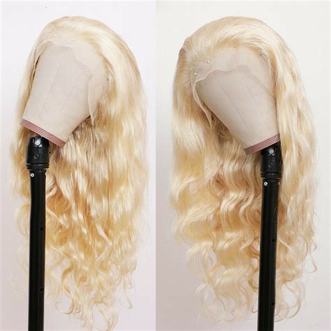 180 Density 13×6 Lace Front Wigs 613 Blonde Brazilian Body Wave Human Hair Wigs Recool Hair