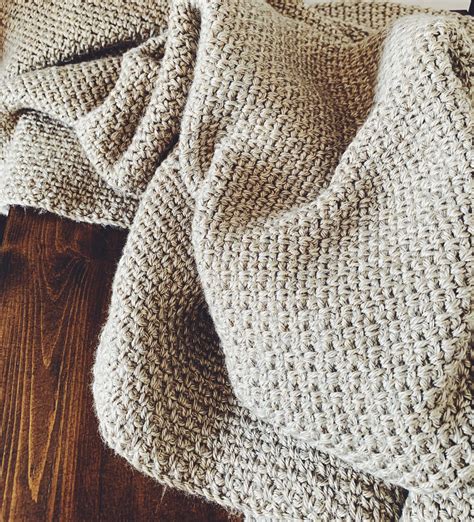 Simple Linen Stitch Crochet Throw Pattern I Can Crochet That