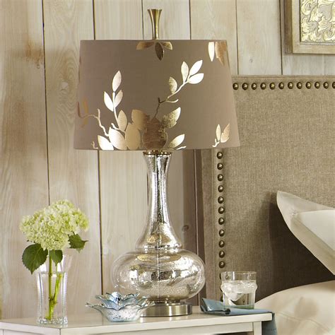 Gold Leaf Glass Lamp Diy Lamp Shade Lampshade Makeover Lamp