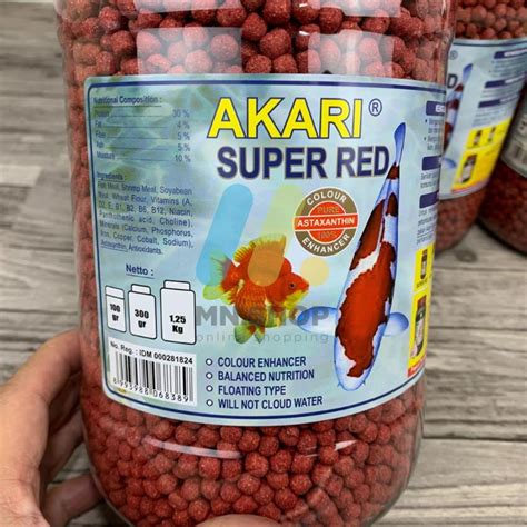 Jual Akari Super Red Gram Size Mm Pelet Ikan Koi Pakan Ikan