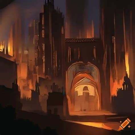Digital Art Of A Futuristic Cityscape On Craiyon