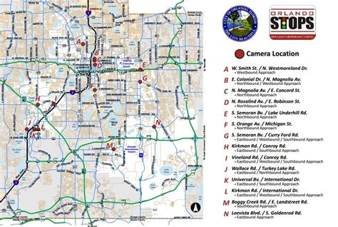 Map Of Orlandos Red Light Camera Districts Bungalower