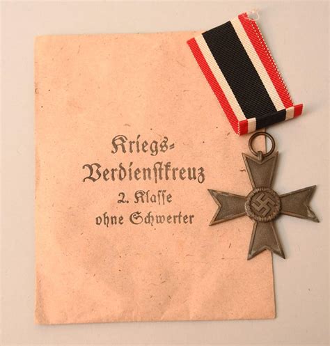 Regimentals German Wwii War Service Cross Nd Class Without Swords In