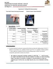 Report Melting Point Docx Fall Fundamentals In Organic