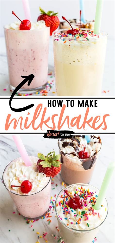 Milkshakes How To Make Homemade Milkshake Recipe Milkshake Recipe