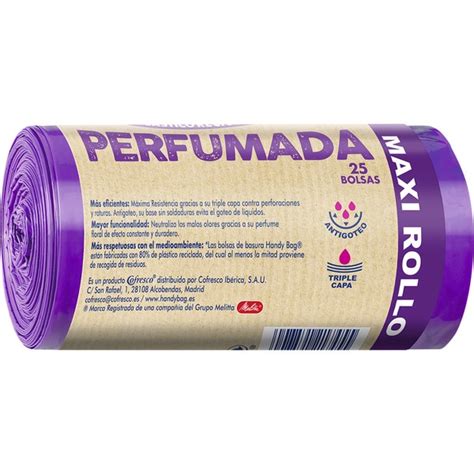 Bolsas De Basura Reciclada Resistente Perfumada 55x63 30 Litros Para