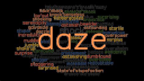 DAZE: Synonyms and Related Words. What is Another Word for DAZE ...