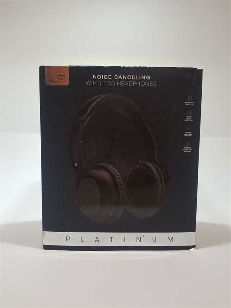 Ilive Platinum Black Noise Canceling Wireless Headphones Read Description Ebay