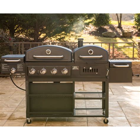 Smoke Hollow Pro Series 4 In 1 Gas And Charcoal Four Burner Combo Grill Ebay