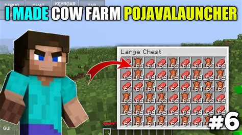 I Made Automatic Cow Farm In Minecraft Java Pojavlauncher Hindi