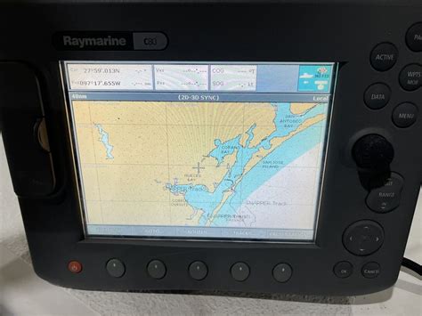 Raymarine C80 Chartplotter Fishfinder Multifunction Mfd Display Tested