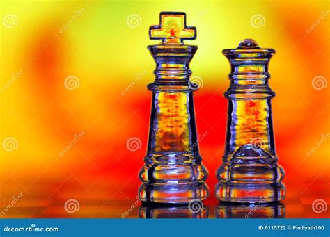 Chess King And Queen Stock Photo Image Of Colours Toys 6115722