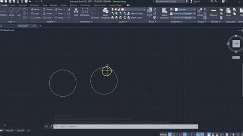 Drawing Circle In Autocad Multiple Methods Youtube