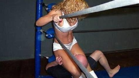 HARDCORE MIXED WRESTLING S SATINE VS BAD BRAD World Wide Mixed Wrestling Clips Sale