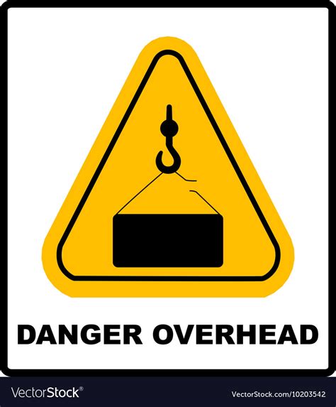 Danger Overhead Load Sign Royalty Free Vector Image Hot Sex Picture