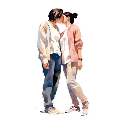 Premium Photo | Illustration of an LGBT couple lesbian couple