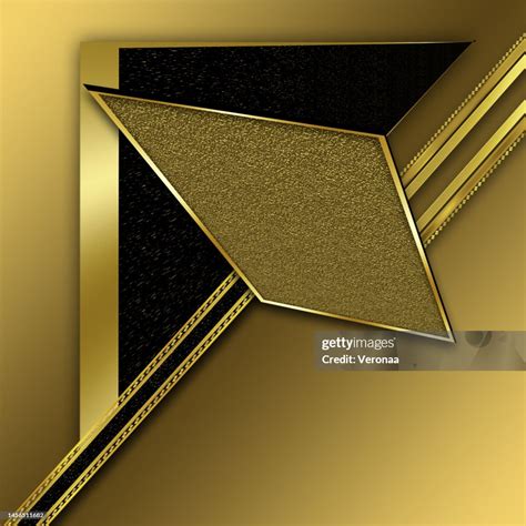 Black Gold Background With Luxury Details Design For Your Presentations